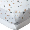 Lot de 2 draps housse 70x140 cm - white forest / blanc