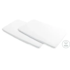 Lot de 2 draps housse zina/calidoo/amara blanc