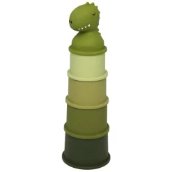 Lot de 5 gobelets empilables de bain - mr. dino