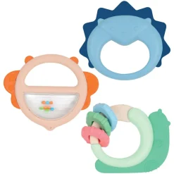 Lot de 3 hochets animaux