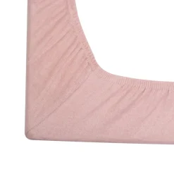 Lot de 2 housses de matelas à langer sable/vieux rose