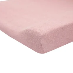 Lot de 2 housses de matelas à langer sable/vieux rose