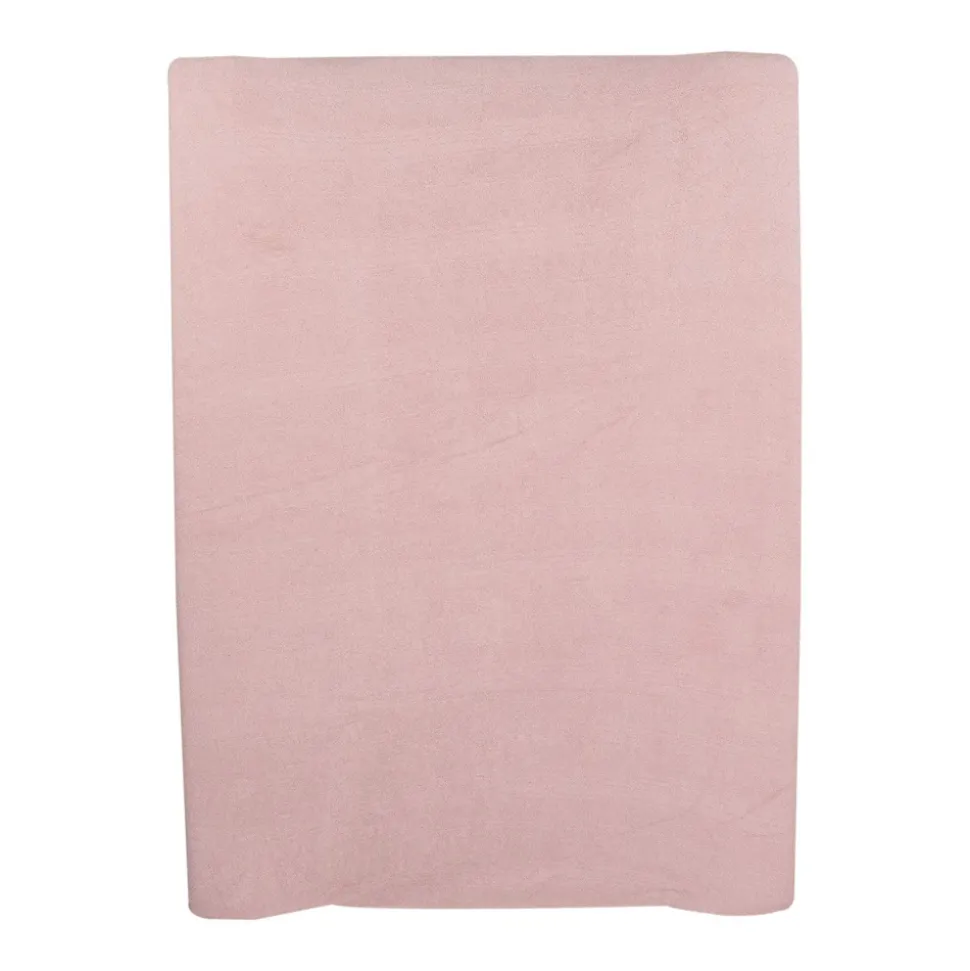 Lot de 2 housses de matelas à langer sable/vieux rose
