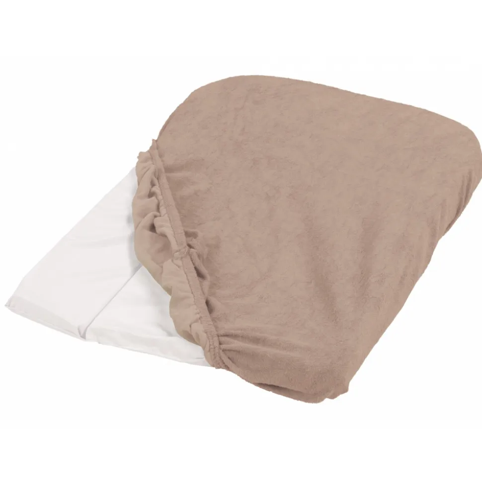 Lot de 2 housses de matelas à langer noisette