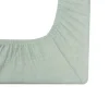 Lot de 2 housses de matelas à langer sable/vert