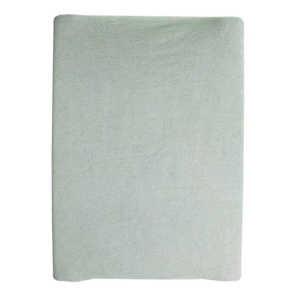 Lot de 2 housses de matelas à langer sable/vert