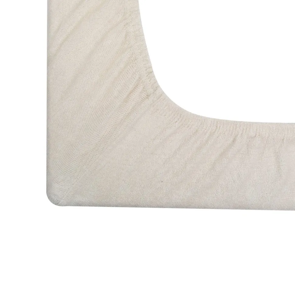 Lot de 2 housses de matelas à langer sable/caramel