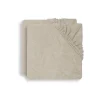 Lot de 2 housses matelas à langer éponge 75 x 85 cm nougat