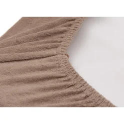 Lot de 2 housses matelas à langer éponge 50 x 70 cm milky coffee et ivory