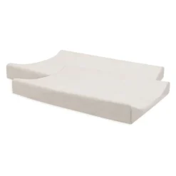 Lot de 2 housses matelas à langer éponge 50 x 70 cm oatmeal