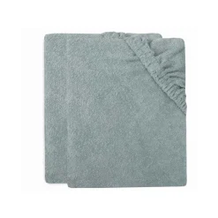 Lot de 2 housses matelas à langer éponge 75 x 85 cm sea green