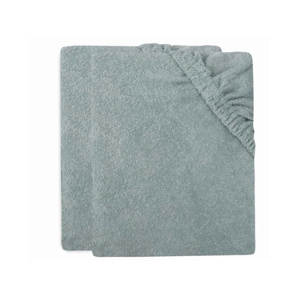 Lot de 2 housses matelas à langer éponge 75 x 85 cm sea green