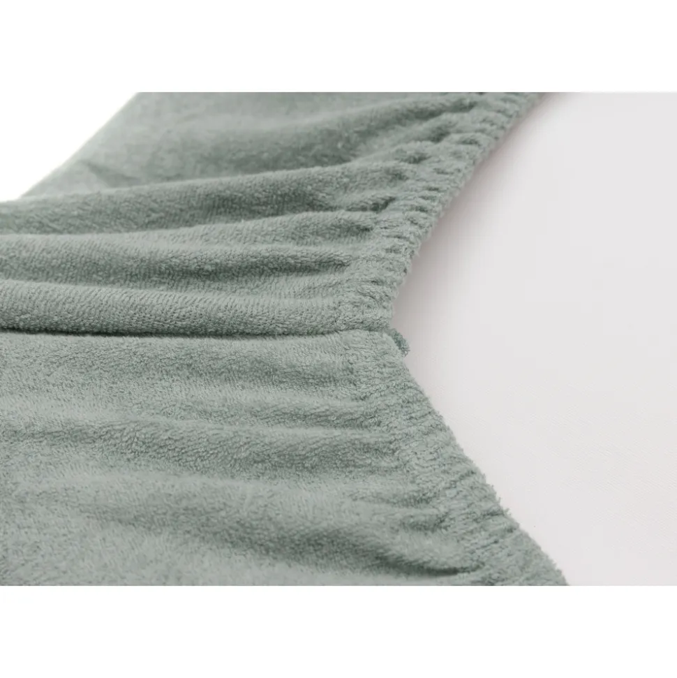 Lot de 2 housses matelas à langer éponge 50 x 70 cm sea green et biscuit