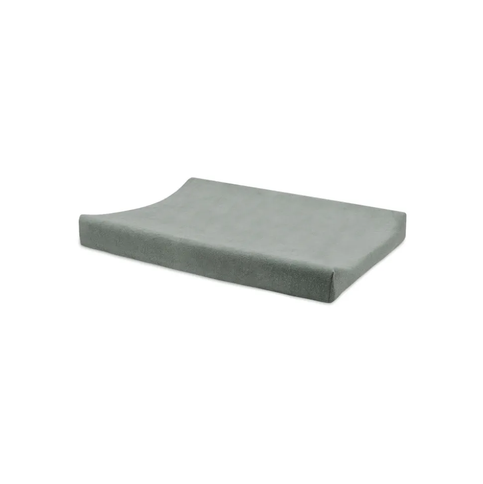 Lot de 2 housses matelas à langer éponge 50 x 70 cm sea green et biscuit
