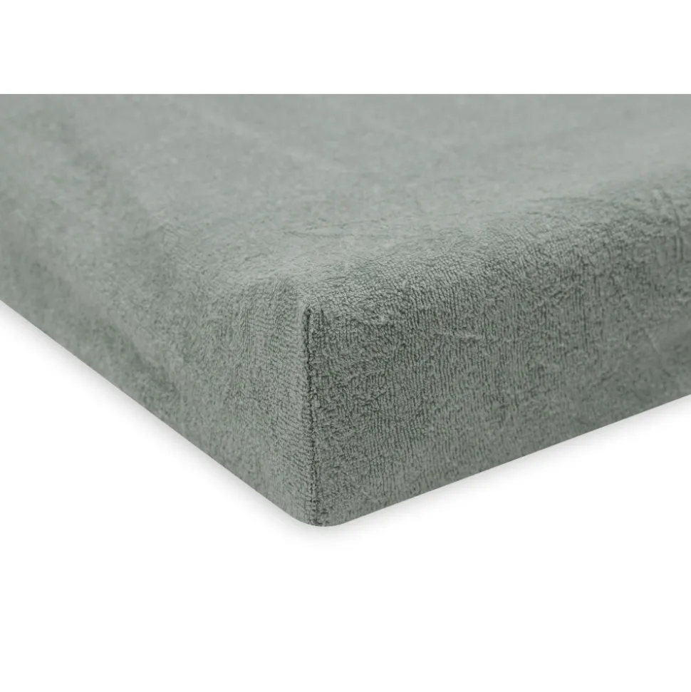 Lot de 2 housses matelas à langer éponge 50 x 70 cm sea green et biscuit