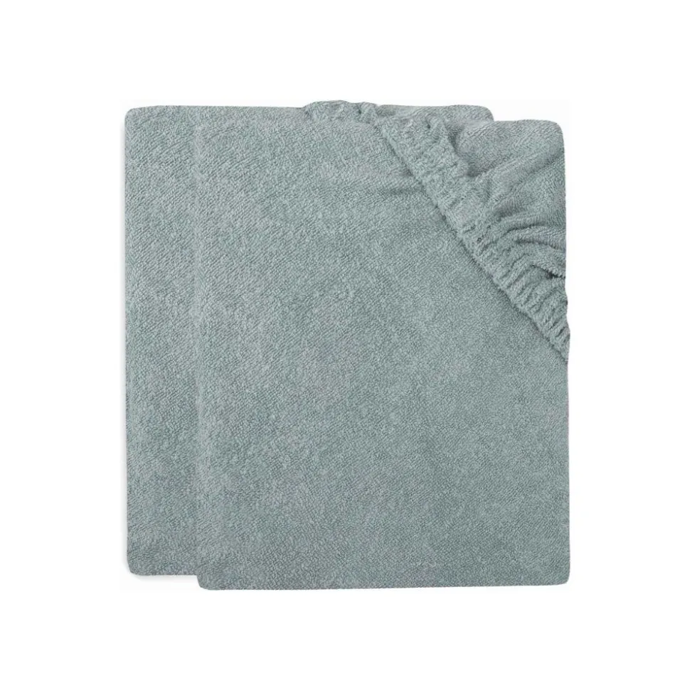 Lot de 2 housses matelas à langer éponge 50 x 70 cm sea green