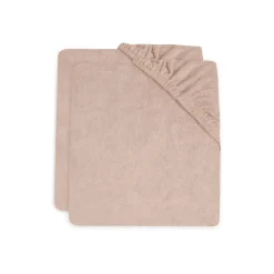 Lot de 2 housses matelas à langer éponge 50 x 70 cm wild rose