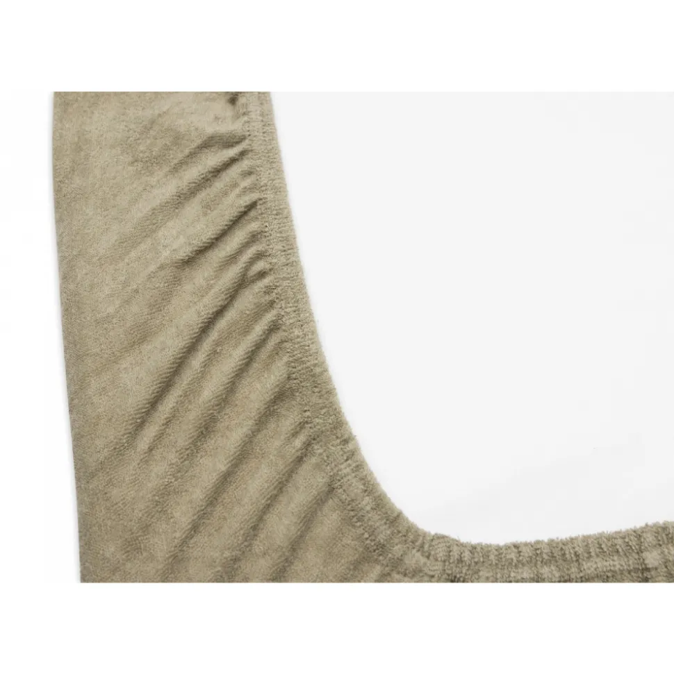 Lot de 2 housses matelas à langer éponge 50 x 70 cm olive