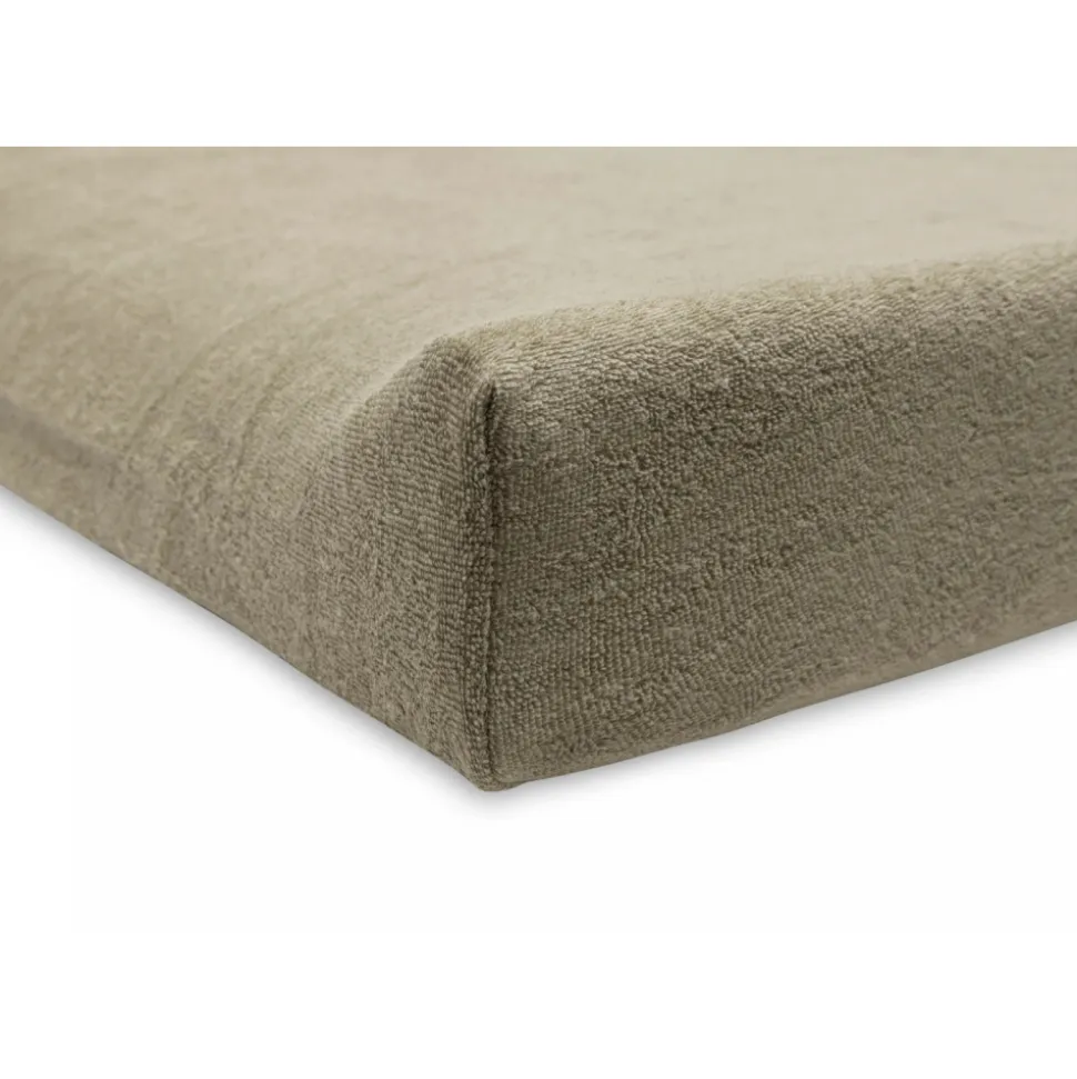Lot de 2 housses matelas à langer éponge 50 x 70 cm olive