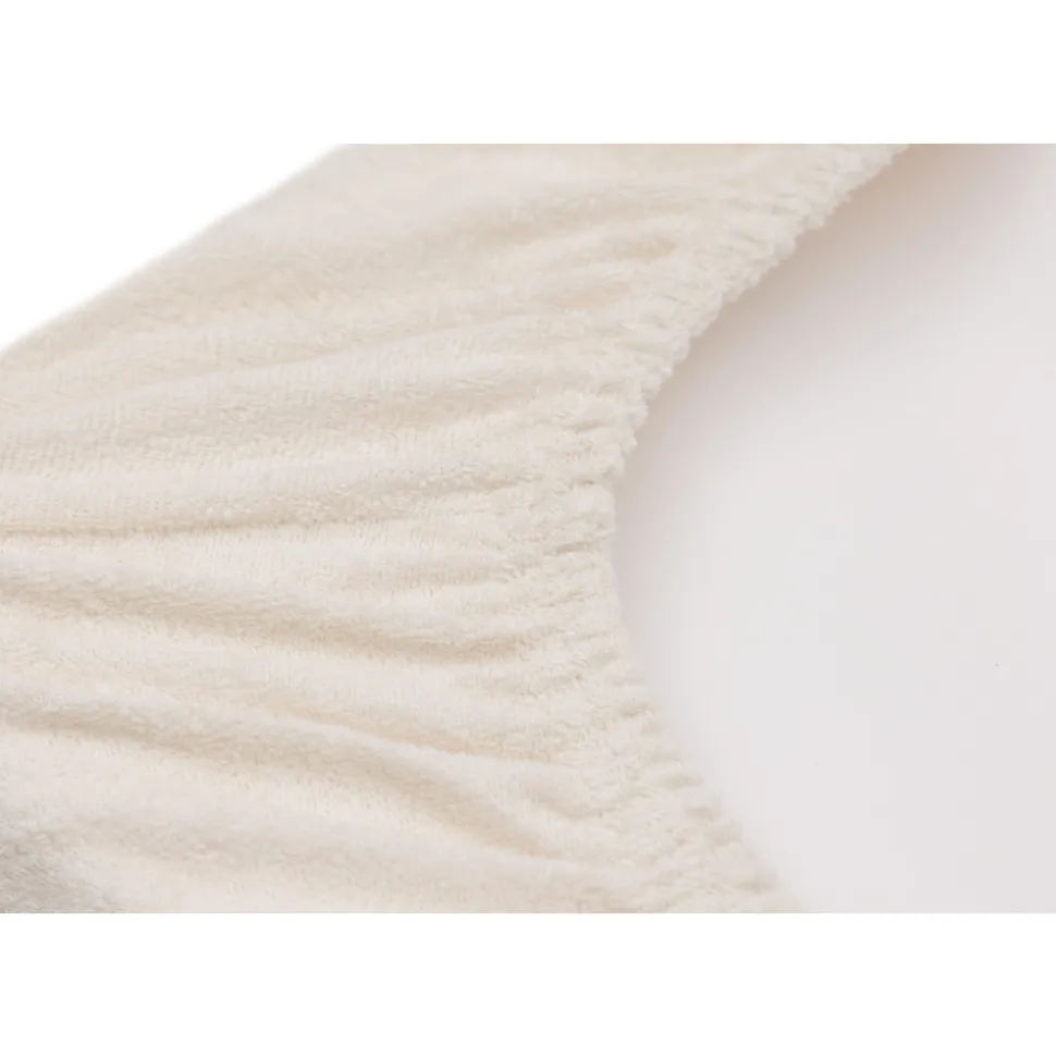 Lot de 2 housses matelas à langer éponge 50 x 70 cm oatmeal et sand