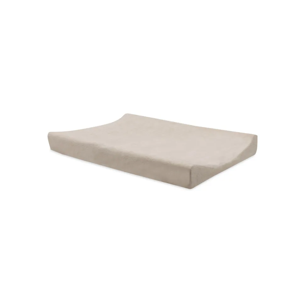Lot de 2 housses matelas à langer éponge 50 x 70 cm oatmeal et sand