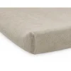 Lot de 2 housses matelas à langer éponge 50 x 70 cm nougat
