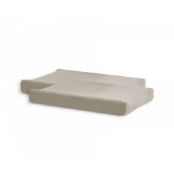 Lot de 2 housses matelas à langer éponge 50 x 70 cm nougat
