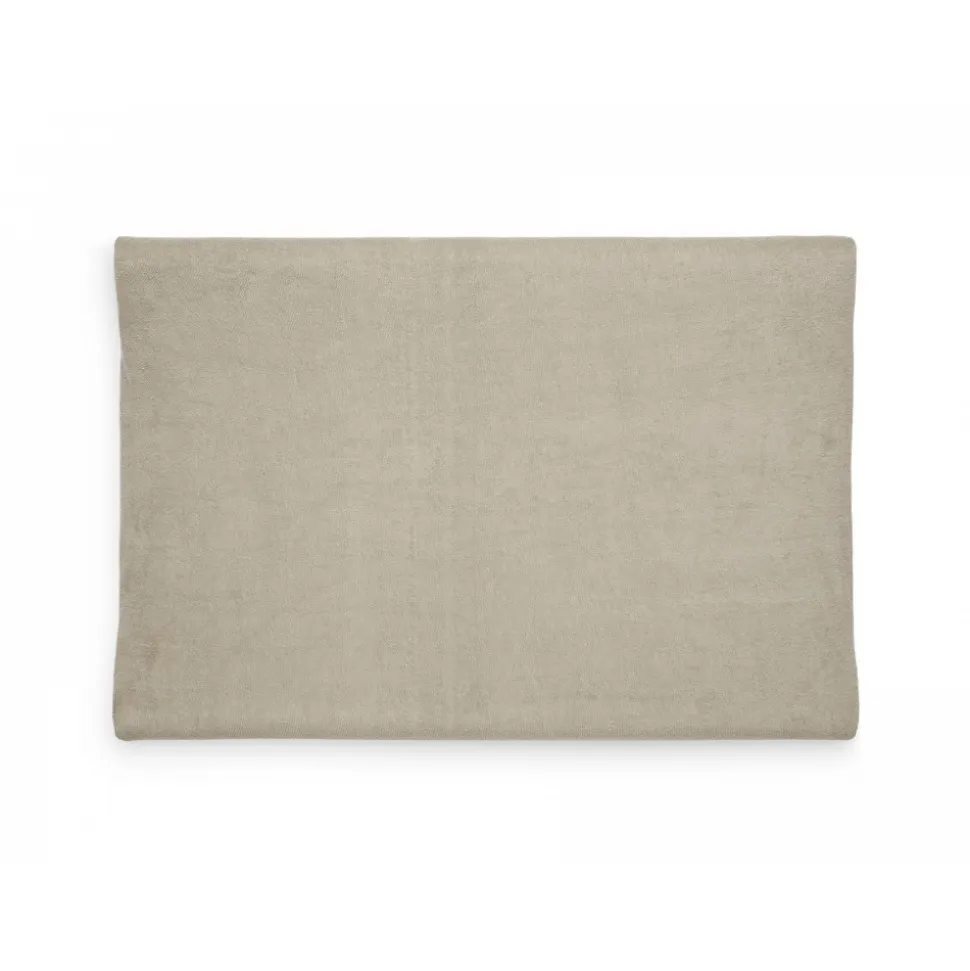 Lot de 2 housses matelas à langer éponge 50 x 70 cm nougat