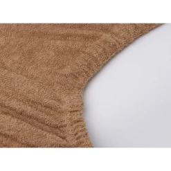 Lot de 2 housses matelas à langer éponge 50 x 70 cm caramel et biscuit