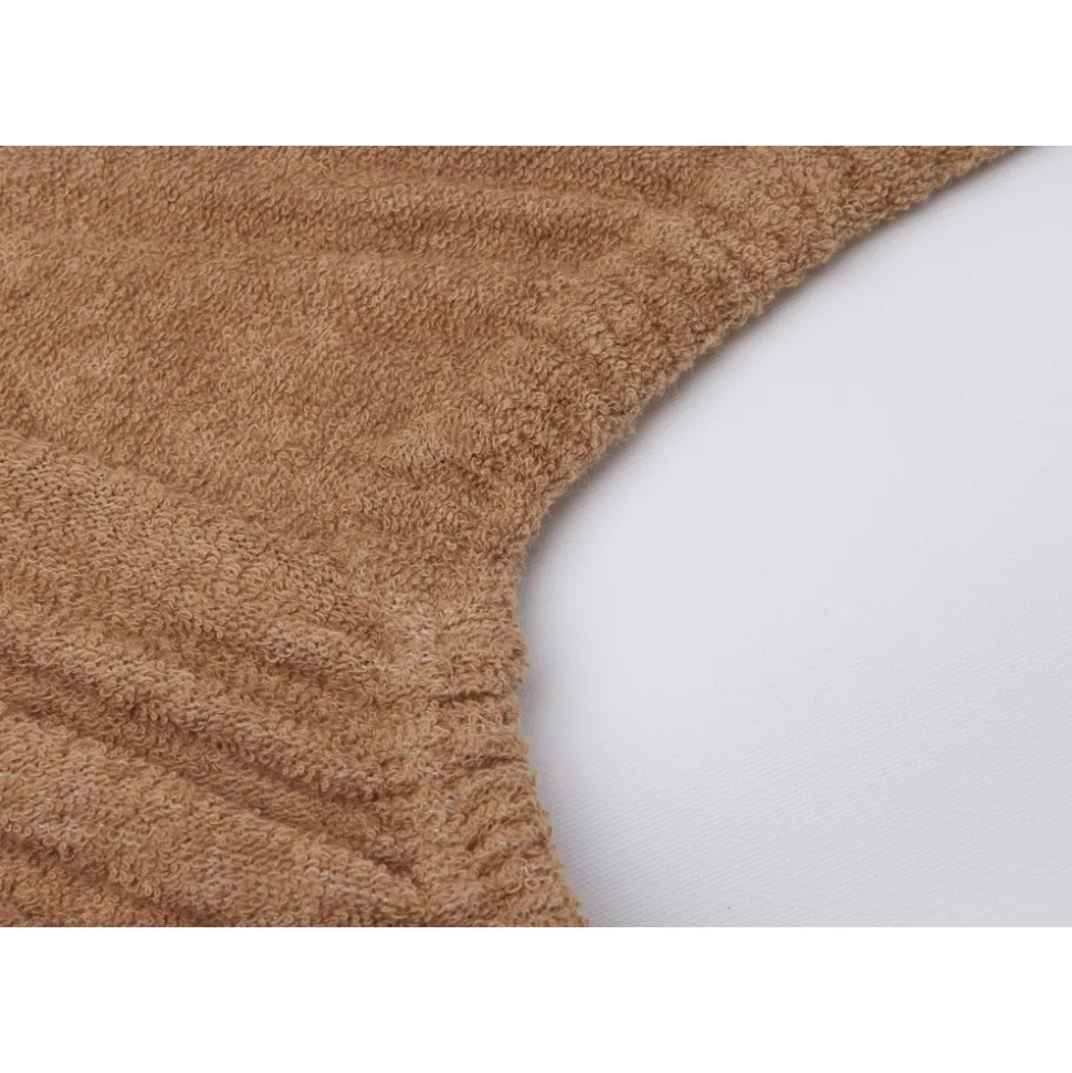 Lot de 2 housses matelas à langer éponge 50 x 70 cm caramel et biscuit