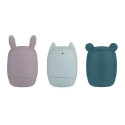 Lot de 3 jouets de bain silicone