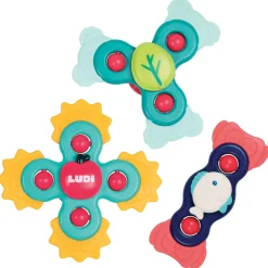 Lot de 3 jouets rotatifs baby spinners