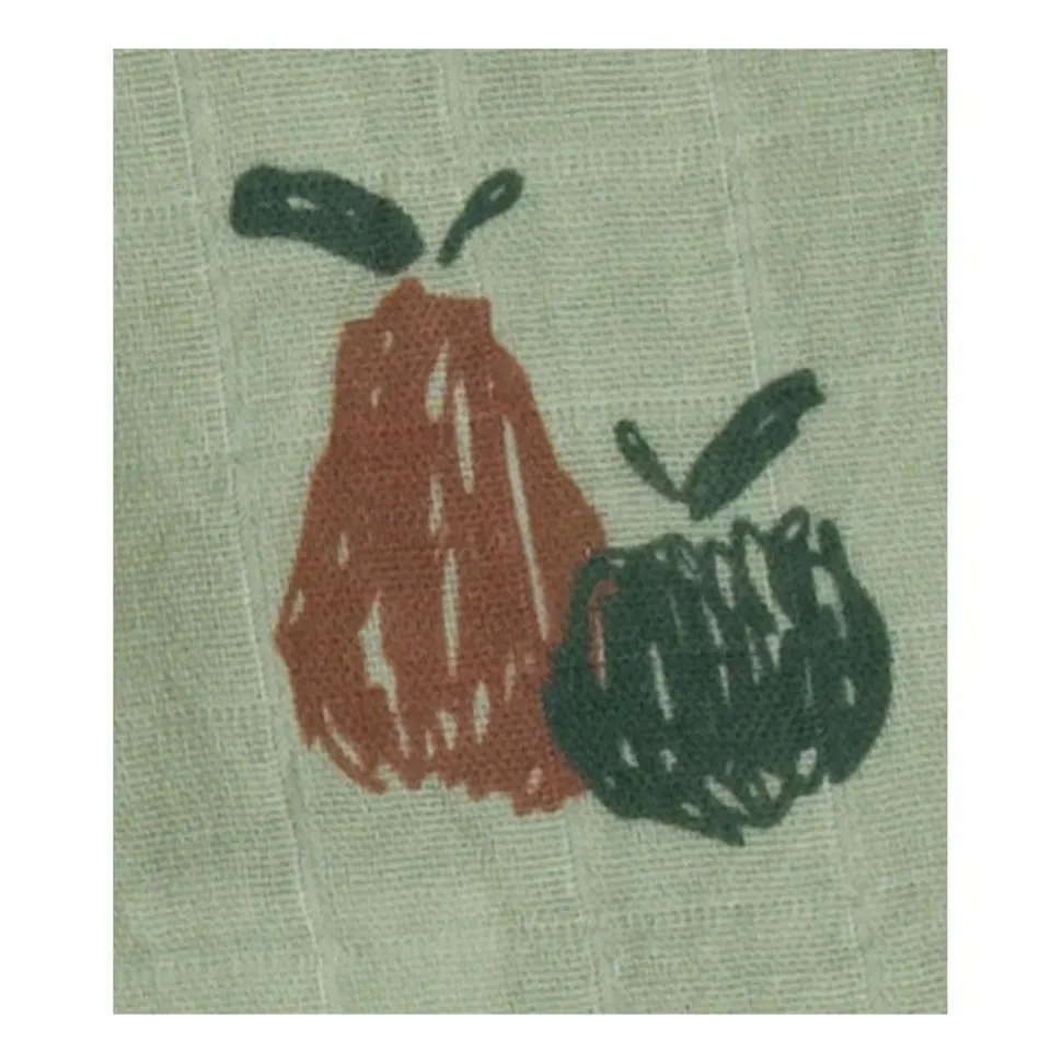 Lot de 3 langes coton bio 70 x 70 botanica