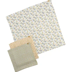 Lot de 3 langes coton bio 70 x 70 promenons nous