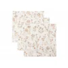 Lot de 3 langes en coton 31 x 31 cm bloomy