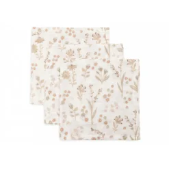 Lot de 3 langes en coton 31 x 31 cm bloomy