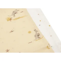 Lot de 3 langes en coton 31 x 31 cm kangaroots