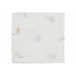 Lot de 3 langes en coton 31 x 31 cm lovely birds