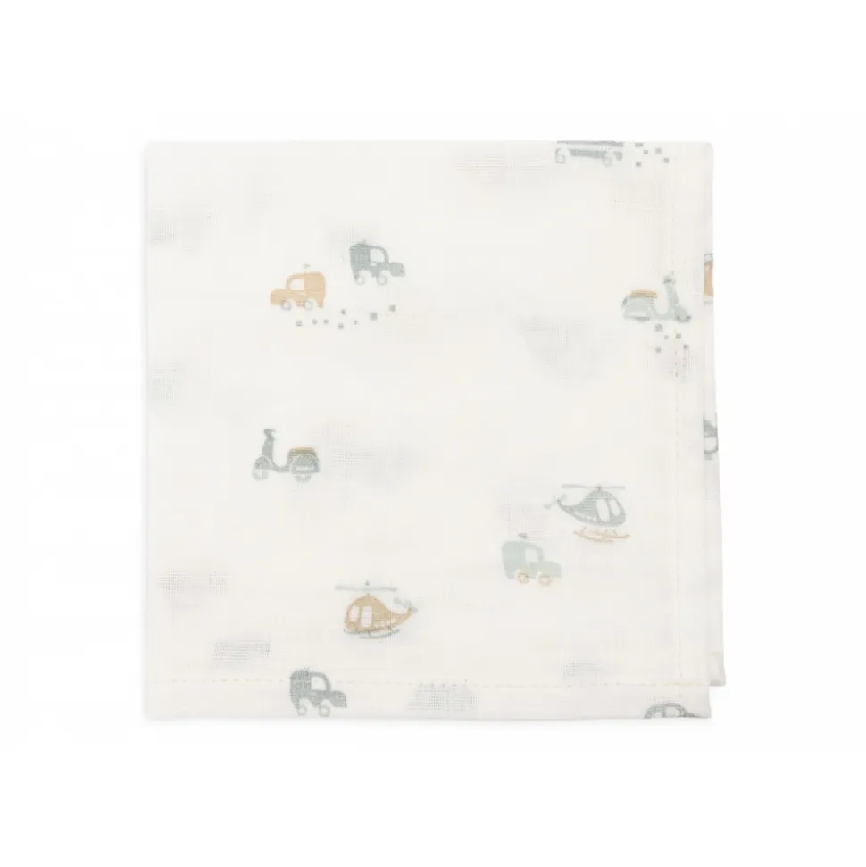 Lot de 3 langes en coton 31 x 31 cm on the go