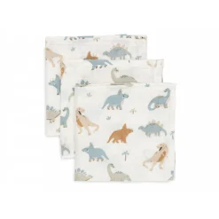 Lot de 3 langes en coton 31 x 31 cm roarsome