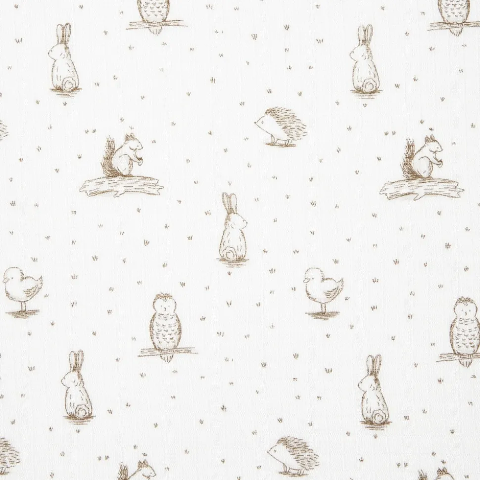 Lot de 2 langes en mousseline de coton healing nature