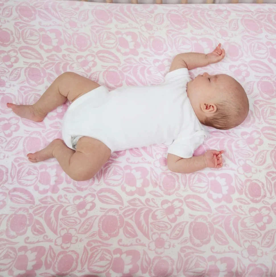 Lot de 4 langes en mousseline de coton damsel