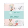 Lot de 2 langes en mousseline de coton 112x112 cm disney princesse
