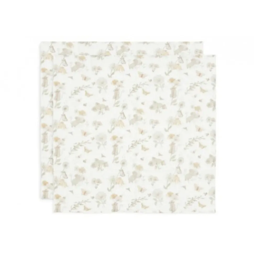 Lot de 2 langes gaze de coton 70x70 cm dreamy mouse