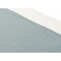Lot de 4 langes gaze de coton 70 x 70 cm sea green & ivoire