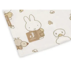 Lot de 2 langes gaze de coton 115x115 cm miffy family farm