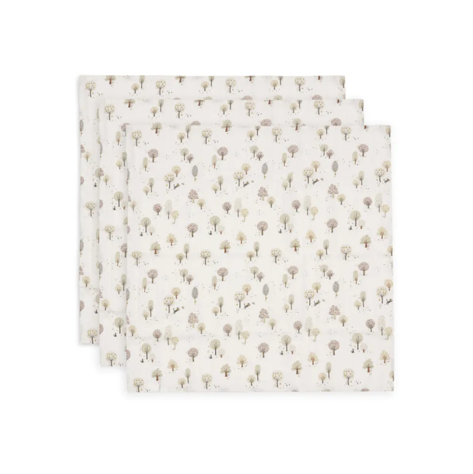 Lot de 3 langes gaze de coton 70 x 70 cm tiny park