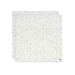 Lot de 2 langes gaze de coton 115 x 115 cm leafy dreams