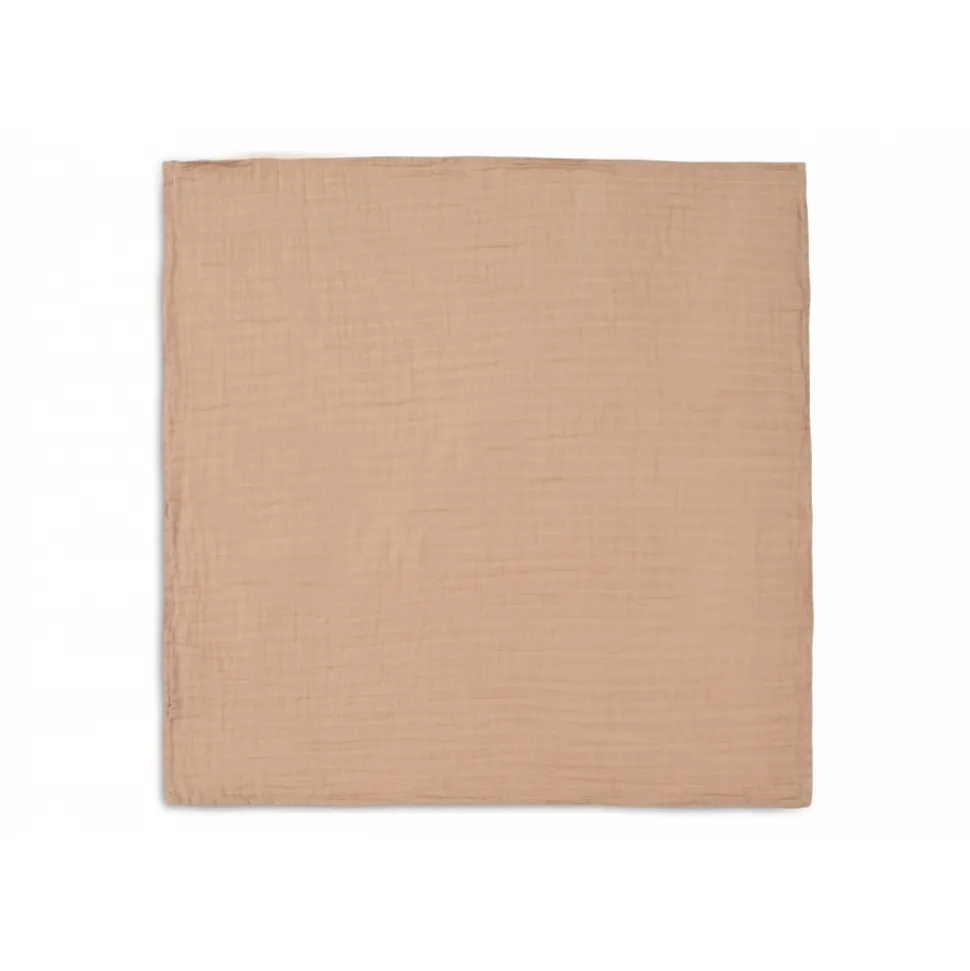Lot de 4 langes gaze de coton 70 x 70 cm biscuit & ivoire