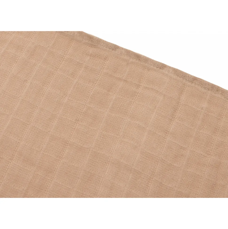 Lot de 4 langes gaze de coton 70 x 70 cm biscuit & ivoire